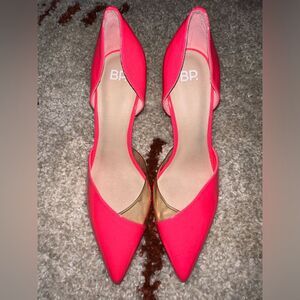 bp Josey D’Orsay heels hot pink